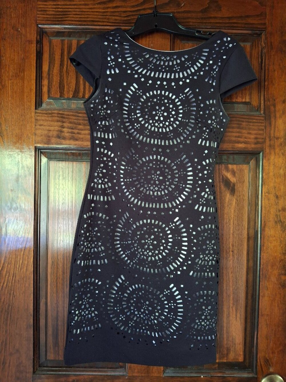 Black and white bodycon dress